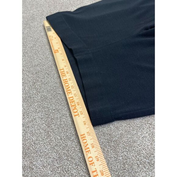 Eileen Fisher Womens pull on pants sz small black wool blend minimalist trouser - Picture 9 of 12